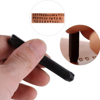 Outil d'estampage en acier lettre 5mm A-Z estampillé numéro poinçon bijoutiers symbole numérique anglais signe juste lettres acier estampage ensemble de matrices
