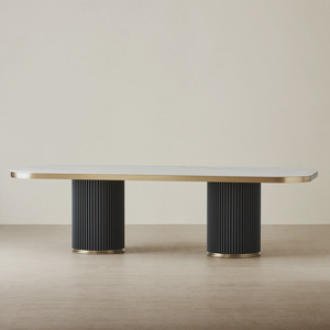 Table à <span class=keywords><strong>manger</strong></span> rectangulaire FERLY, Meubles de <span class=keywords><strong>salle</strong></span> à <span class=keywords><strong>manger</strong></span> rectangulaires, Table avec plateau en marbre - Product Image 6