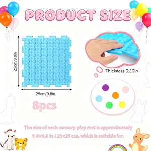 Giocattoli Sensoriali Antistress Assortiti Mini Tappetini Sensoriali Testurizzati per Autismo - Product Image 6