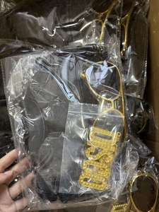 Ensemble de fête disco <span class=keywords><strong>hippie</strong></span> vintage pour Halloween et carnaval, thème <span class=keywords><strong>hippie</strong></span>, comprenant une <span class=keywords><strong>perruque</strong></span> afro, des lunettes de luxe et une barbe - Product Image 6