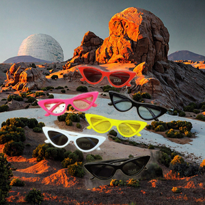 Venta al por mayor de gafas de sol de dibujos animados de ojo de gato de moda para niños lindas gafas de protección UV400 para bebés <span class=keywords><strong>con</strong></span> montura de PC Eye-Candy Colors - Product Image 3