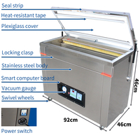 Machine d'emballage sous vide semi-automatique DZ-850 pour riz et aliments, idéale pour les petites usines, avec une taille compacte et une haute précision de scellage