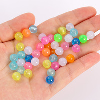 Perles acryliques lumineuses multicolores de 6 mm, 8 mm, 10 mm pour montages de pêche en eau douce et en eau salée – Vente en gros