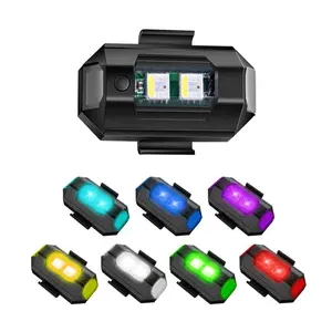 Светодиодные стробоскопы RGB для мотоциклов, мини-сигнальная лампа, предупреждение о самолетах, дешевые, 7 видов цветов