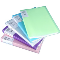 Porte-documents A4 en PVC multicolore avec 20 à 80 pochettes, sac de classement grande capacité pour le bureau, l'école et les fournitures de papeterie