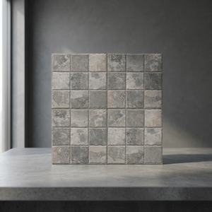 Carreaux de sol en porcelaine émaillée rustiques et naturels de 16x16 pouces, 12 mm, antidérapants, résistants, pour l'extérieur, les places de stationnement, les garages - Product Image 4