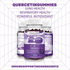 OEM 高品质强效抗氧化剂槲皮素软糖 维生素 C 接骨木浆果和锌增强免疫力 槲皮素软糖 - Product Image 3