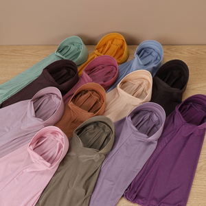 Nuevo Hiyab Instantáneo Listo para Usar para Mujer, Color Sólido, Transpirable, de Jersey de Algodón, Hiyabs Deportivos, Chales y Pañuelos - Product Image 3