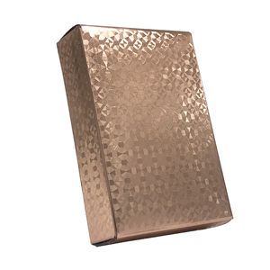 Nuevas cartas de juego con impresión personalizada en oro rosa, cartas de póker de PET. - Product Image 2