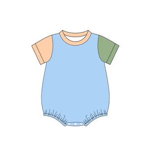 Ropa de Dormir para Bebés, Mono de Burbuja de Color Sólido, Unisex, de Algodón, al por Mayor, Suave, para Recién Nacidos, Estilo Moderno - Product Image 5