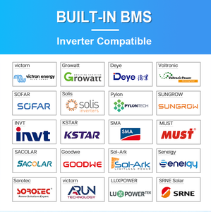 Système de stockage d'énergie domestique <span class=keywords><strong>Teze</strong></span> 16 kWh 15 kWh 14,3 kWh 48 V/51,2 V 314 Ah 300 Ah 280 Ah avec batterie au lithium LiFePO4 et BMS 120 A intégré - Product Image 3