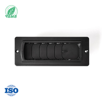 Componentes de Ventilación de Aire Acondicionado de Plástico Altamente Resistentes a los Rayos UV, Paneles de Ventilación Personalizables en Varios Colores y Tamaños
