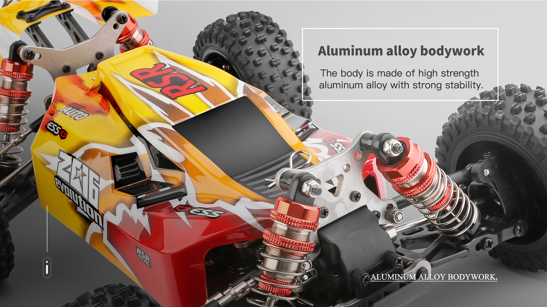High Speed RC Car - 1/14 4WD, 75KM/H, 2.4G Brushless Motor