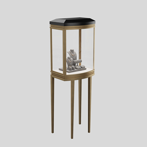 Sản phẩm mới bốn góc cao tủ đồ trang sức đặt tủ trưng bày với ánh sáng tích hợp ở trên cùng - Product Image 3