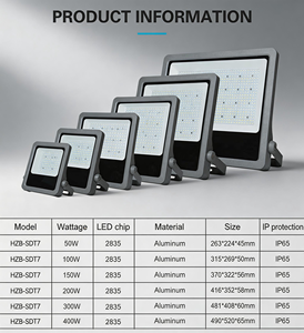 Projecteurs <span class=keywords><strong>LED</strong></span> de stade à haute efficacité énergétique, éclairage extérieur en aluminium pour stade, <span class=keywords><strong>projecteur</strong></span> <span class=keywords><strong>LED</strong></span> lumineux 50-400W - Product Image 3