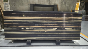 Sang trọng màu nâu đen tre Bảng điều khiển bằng đá cẩm thạch tấm hiện đại hạt gỗ vàng tĩnh mạch quartzit tấm cho sàn tường gạch bảng Tops - Product Image 3