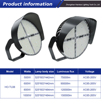 Projecteur LED à haut lumen de qualité professionnelle IP65 800W 1000W en aluminium moulé sous pression avec lentille en PC pour éclairage extérieur de football