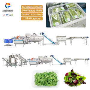 Línea Completa de Procesamiento de Vegetales Frescos, Suministro de Fábrica, Línea de Producción Comercial de Vegetales Limpios, Equipos para Producción de Ensaladas - Product Image 1