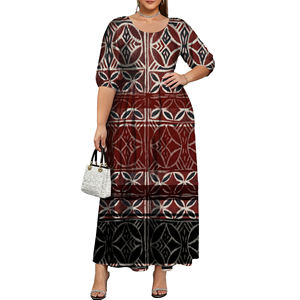Nuevo Vestido Maxi de Estilo Vintage para Mujer, Manga Corta, Verano, <span class=keywords><strong>Fiesta</strong></span>, Poliéster, Casual, Elegante - Product Image 6