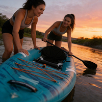 Kayak gonflable pliable en PVC, tissu Drop Stitch, résistant à l'eau, durable, pour la pêche sportive, les voyages et les excursions