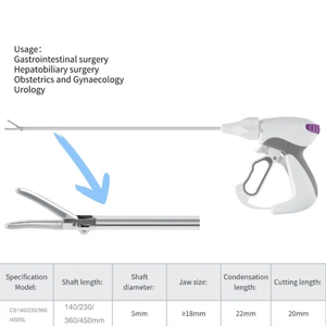 Pinzas Bipolares Laparoscópicas Ligasure de 5 mm 360 °   Rotador con mandíbula de cerámica, para generador Ligasure en cirugía urológica y gastrointestinal - Product Image 2