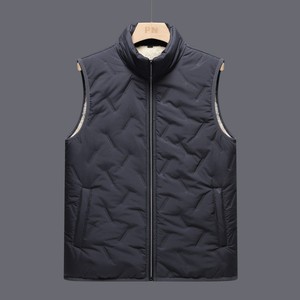 Gilet matelassé pour homme 2025 avec col en velours chaud pour l'hiver, manteau en coton, logo personnalisé Joker, doux pour la peau, confortable, populaire - Product Image 4
