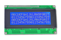 Modules LCD de qualité industrielle STN bleu blanc 20x4 caractères Prise en charge de la langue personnalisée lisible par la lumière du soleil Type COB (CM204-1BLWAA-3)