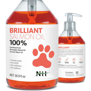 Olio di salmone naturale 100% per cani integratori per la cura della salute degli animali domestici olio di salmone integratore per animali domestici per la pelle e il mantello - Product Image 1