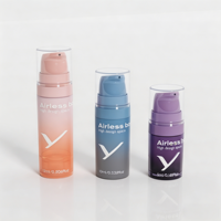 Pompe sans air PP 5 10 15 ml avec couvercle sous vide pour ligne de production de produits chimiques, laits corporels et cosmétiques