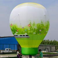 Ballon à air chaud gonflable personnalisé, grand et lumineux, pouvant être utilisé pour la décoration d'événements, la publicité et la décoration des centres commerciaux