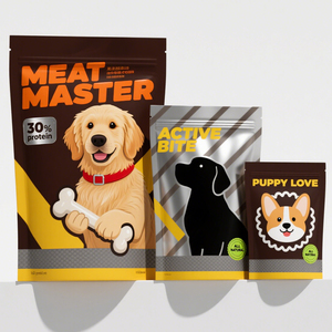 <span class=keywords><strong>Bolsa</strong></span> con Cierre Zip Personalizada, Reciclable, de Gran Capacidad, Base Plana, Grado Alimenticio, para Envasado de Alimentos para Mascotas, a Prueba de Humedad, para Sushi - Product Image 3
