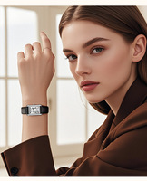Jam Tangan Wanita Kelas Atas dengan Tali Kulit Asli Retro, Tahan Air, Serbaguna untuk Pelajar, Jam Tangan Quartz.