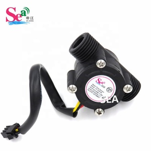 Capteur de débit d'eau en plastique noir SEA YF-S201B G1/2, matériau POM, niveau de liquide, débitmètre d'eau <span class=keywords><strong>magnétique</strong></span> - Product Image 3