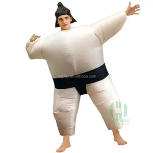 Cheap Japanese Inflatable Sumo Costume for Adult Halloween Cosplay Suit Dress Inflatable Sumo Costume