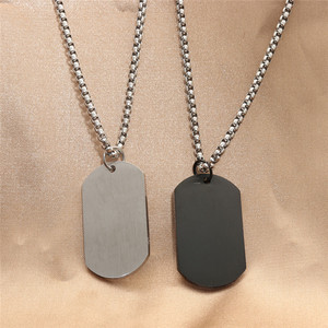 yunnique Stainless Steel Rainbow Striped Pendant Necklace Men's Geometric Themed Gift Jewelry 280644 - Product Image 2