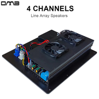 Modules d'amplification PDA4800+CQ380 DSP 4800W 4 canaux Classe D, module actif avec refroidissement par ventilateur à vitesse variable, LCC 4 Ohms 1200W*4
