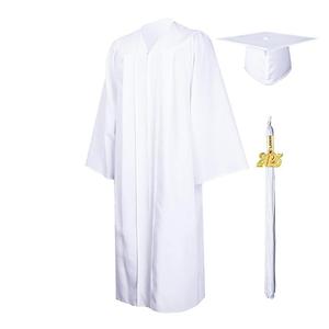 Adulte Noir Mat Graduation Robe Cap Tassel Set 2025 Uniforme <span class=keywords><strong>Scolaire</strong></span> Université Cérémonie Classique pour le Lycée et le Bachelor - Product Image 5