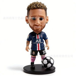 Figurine Bobblehead de Footballeur Numéro 10 – Cadeau Sportif, Décoration, Jouet, Buste de Joueur - Product Image 1
