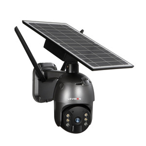 LS VISION 4G SIM Cámara de energía solar PTZ Zoom Solar CCTV GSM 1080P 4MP alarma cámaras de seguridad para exteriores - Product Image 1