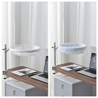 Lit flottant pour chat de bureau, ne prend pas de place, universel quatre saisons, structure d'escalade pour chat de bureau, rotation à 360 degrés, double
