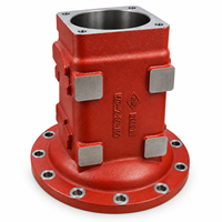 Boîtier d'engrenage de deuxième étage en fonte ductile OEM, réducteur de boîtier d'essieu moulé avec usinage CNC de précision pour systèmes de transmission