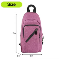 Sac bandoulière professionnel anti-odeur avec serrure pour ranger et dissimuler les objets, idéal pour les sacs à dos.