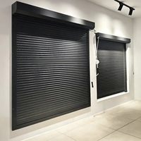 Porte de garage électrique en aluminium à isolation thermique pour villa et usage industriel, sécurisée