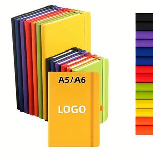X418 Pu Leather Hard <b>Cover</b> Notebooks A6 Students Binding Hardcover A5 <b>Diary</b> Journal Noteb - Product Image 1