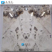 Granite Patagonia de luxe, naturel, translucide, beige et blanc, du Brésil