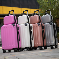 Nouvelle valise trolley mère-fils 24 pouces, roues universelles silencieuses, légère, moderne, classique, étanche, ABS, 4 roues, avec serrure à code