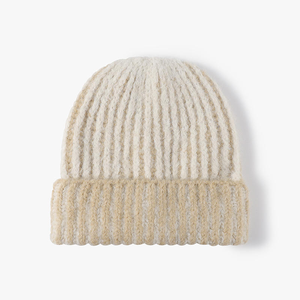 Bonnet en laine mérinos de qualité supérieure, tricoté, style toboggan, pour le ski, personnalisé, en laine, pour l'hiver, avec revers côtelé, pour homme - Product Image 5