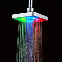 Pommeau de douche LED ABS portable de 6 pouces pour salle de bain – Meilleure vente