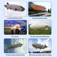 Avion publicitaire gonflable géant GAUSS 5M RC Airbus rempli d'hélium pour événements commerciaux