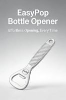 Décapsuleur porte-clés créatif en acier inoxydable minimaliste en forme de bouteille, idéal pour bar et usage domestique